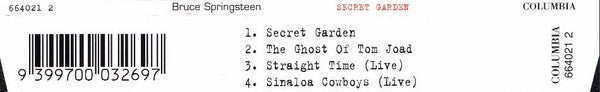 Bruce Springsteen : Secret Garden (CD, Single)