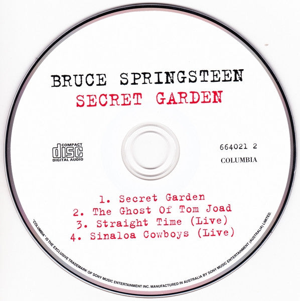 Bruce Springsteen : Secret Garden (CD, Single)