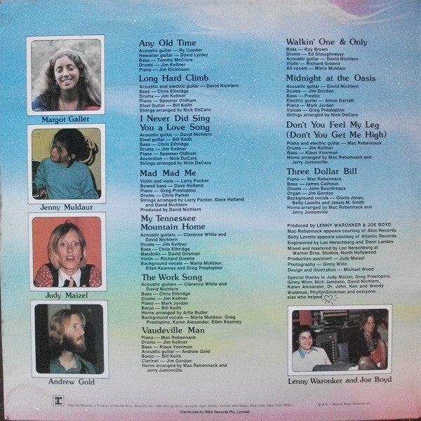 Maria Muldaur : Maria Muldaur (LP, Album, Gat)
