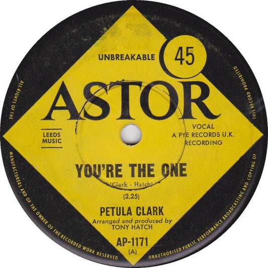 Petula Clark : You're The One (7", Single)