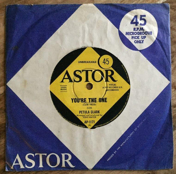 Petula Clark : You're The One (7", Single)