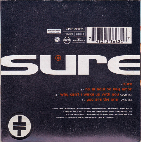 Take That : Sure (CD, Single, Ltd)