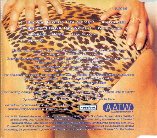 N-Trance Featuring Rod Stewart : Da Ya Think I'm Sexy? (CD, Maxi)