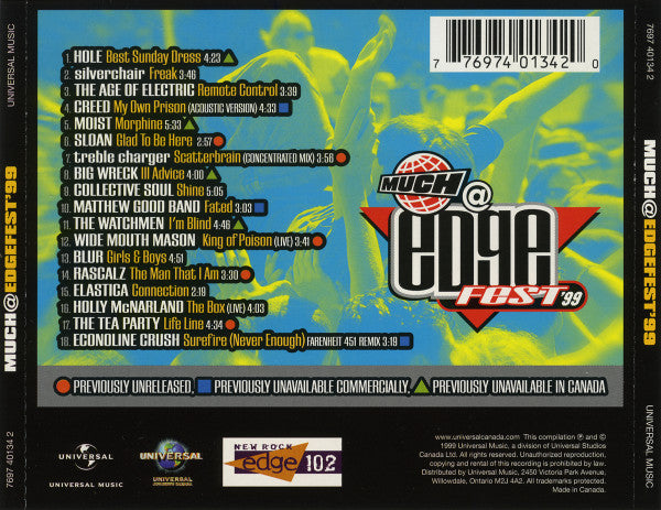 Various : Much@Edgefest'99 (CD, Comp)