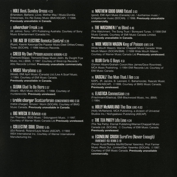 Various : Much@Edgefest'99 (CD, Comp)