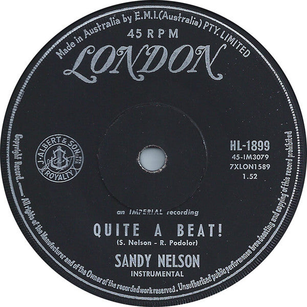 Sandy Nelson : Let There Be Drums (7", Single)
