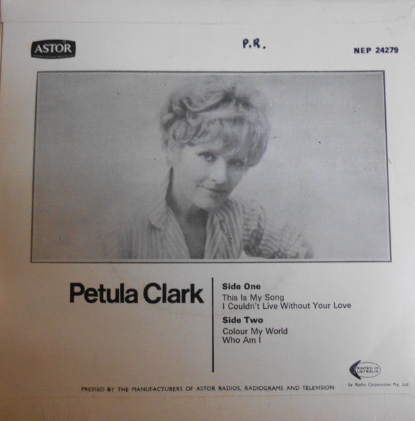 Petula Clark : This Is My Song (7", EP)