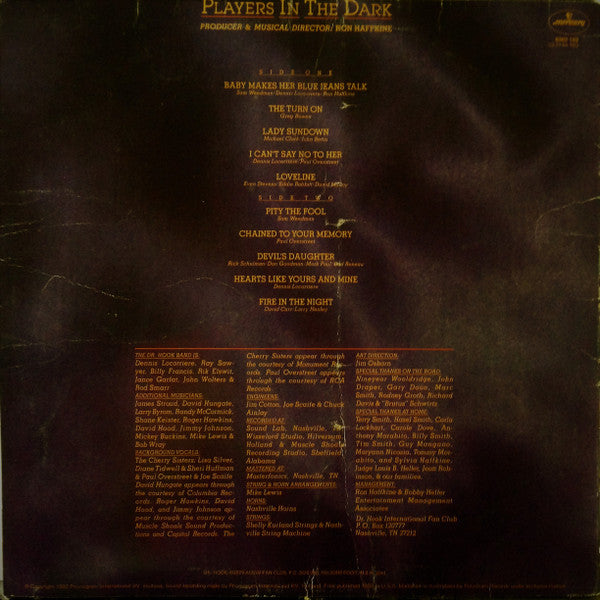 Dr. Hook : Players In The Dark (LP, Album)