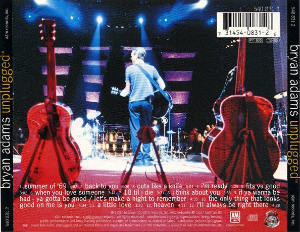 Bryan Adams : Unplugged (CD, Album)