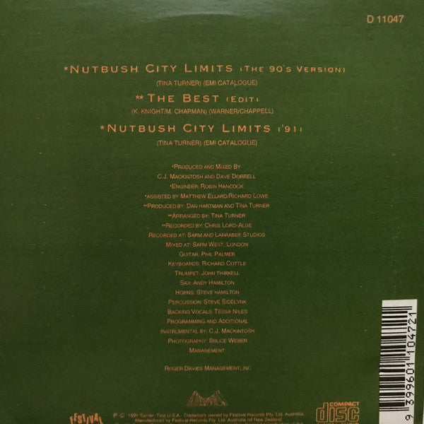 Tina Turner : Nutbush City Limits (CD, Single, Car)