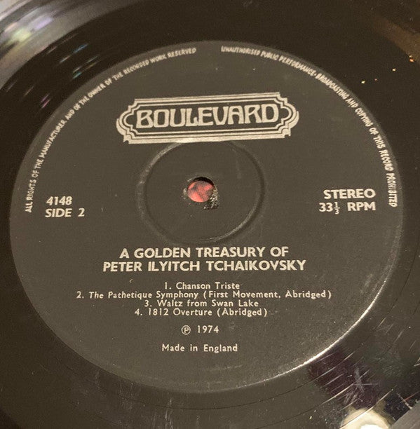 Pyotr Ilyich Tchaikovsky : A Golden Treasury (LP, Comp)