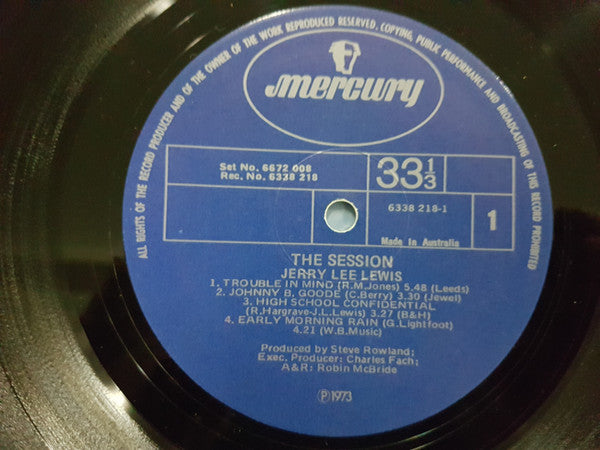 Jerry Lee Lewis : The Session Recorded In London With Great Guest Artists (2xLP, Album)