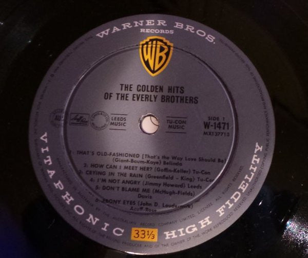 The Everly Brothers* : The Golden Hits Of The Everly Brothers (LP, Comp, Mono, Vit)