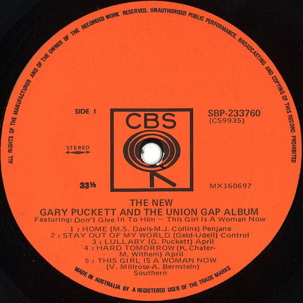 Gary Puckett & The Union Gap : The New Gary Puckett And The Union Gap Album (LP, Album)