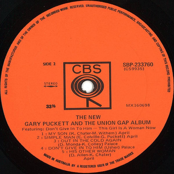 Gary Puckett & The Union Gap : The New Gary Puckett And The Union Gap Album (LP, Album)