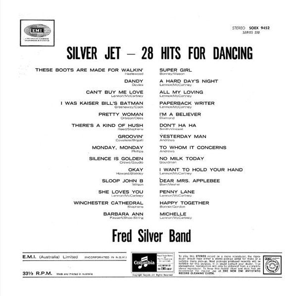 Fred Silver Band : Silver Jet (28 Hits For Dancing) (LP, Album)