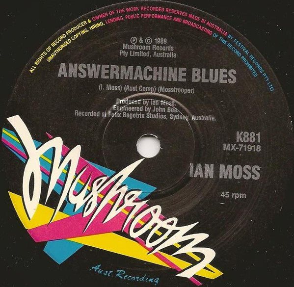 Ian Moss : Telephone Booth (7", Single, Ltd)