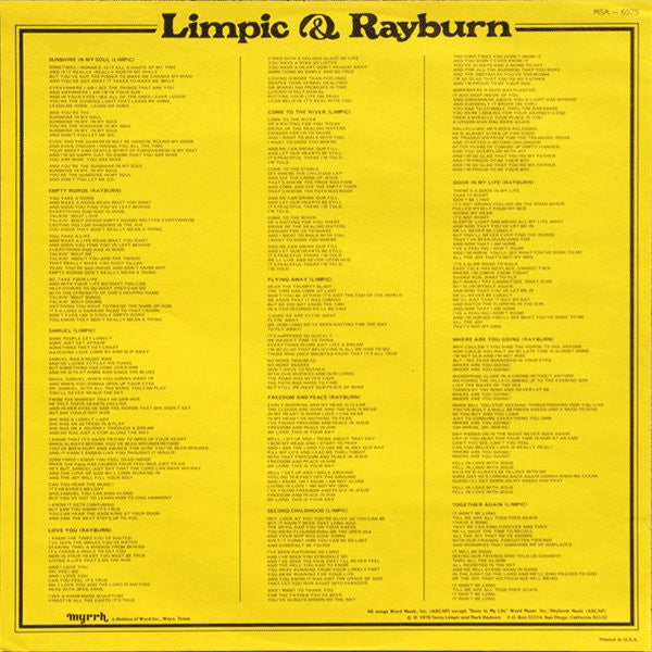 Gerry Limpic & Mark Rayburn* With Dave Pollard (4) : Limpic & Rayburn (LP, Album, RE)