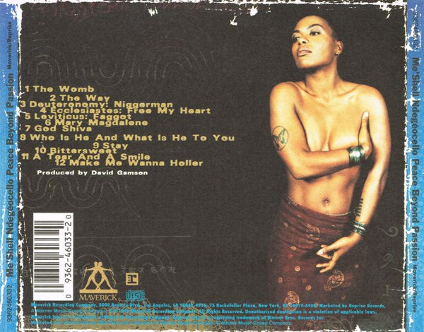 Me'Shell Ndegeocello* : Peace Beyond Passion (CD, Album)