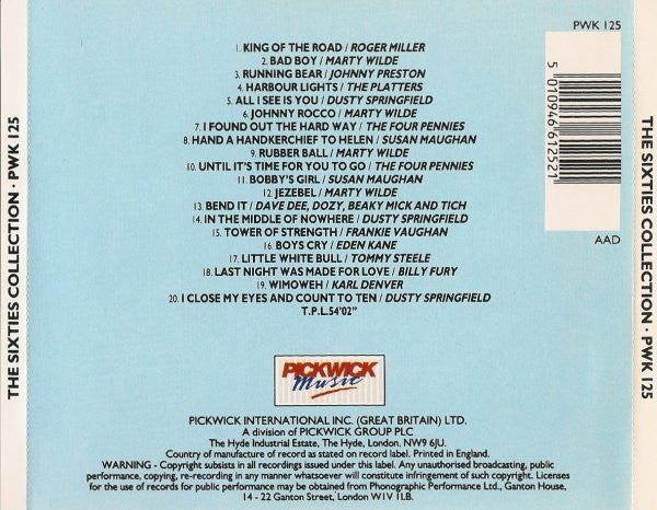 Various : The Sixties Collection (CD, Comp)