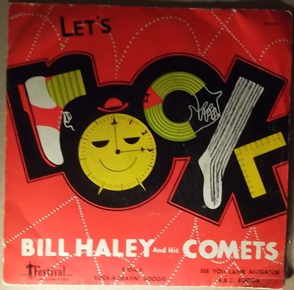 Bill Haley And His Comets : Let's Rock (7", EP, Mono)