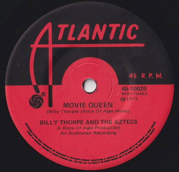 Billy Thorpe And The Aztecs : Movie Queen (7")