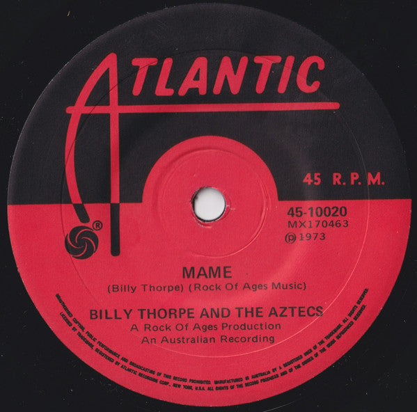 Billy Thorpe And The Aztecs : Movie Queen (7")