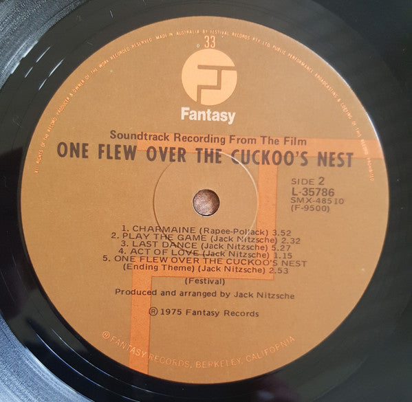 Jack Nitzsche : Soundtrack Recording From The Film : One Flew Over The Cuckoo's Nest (LP)