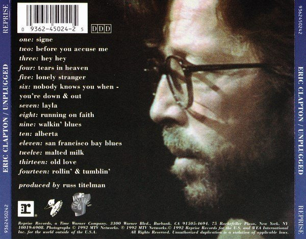 Eric Clapton : Unplugged (CD, Album)