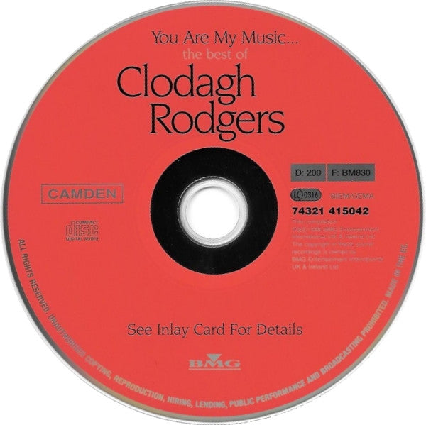 Clodagh Rodgers : You Are My Music... The Best Of (CD, Comp, RE)