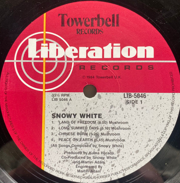 Snowy White : Land Of Freedom (LP, Album)