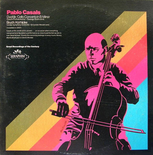 Antonín Dvořák / Max Bruch – Pablo Casals, The Czech Philharmonic Orchestra Cond. George Szell / London Symphony Orchestra Cond. Landon Ronald : Cello Concerto In B Minor / Kol Nidrei (LP, Comp, Mono)