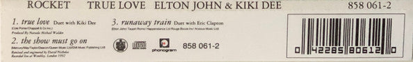Elton John & Kiki Dee : True Love (CD, Single)