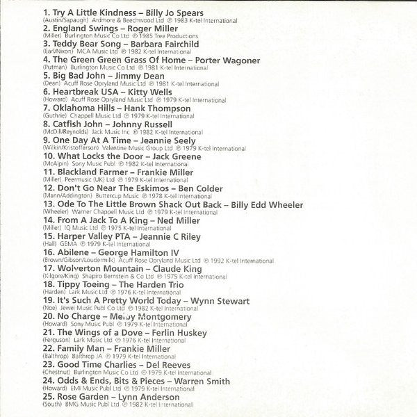 Various : Listen To A Country Song (CD, Comp)
