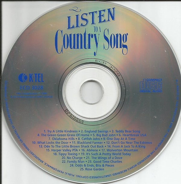 Various : Listen To A Country Song (CD, Comp)