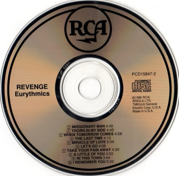 Eurythmics : Revenge (CD, Album)