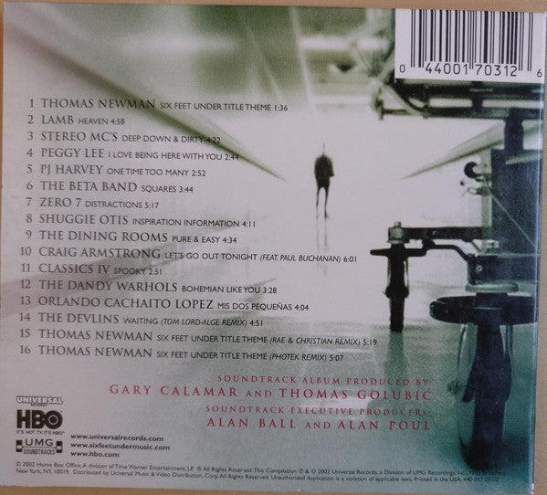 Various : Six Feet Under (Music From The HBO Original Series) (CD, Comp, Car)