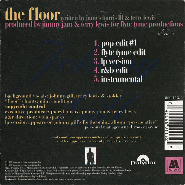 Johnny Gill : The Floor (CD, Maxi, Car)