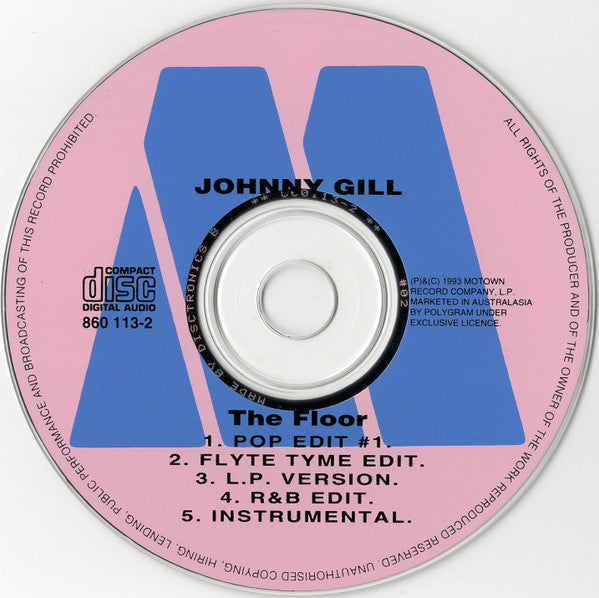 Johnny Gill : The Floor (CD, Maxi, Car)