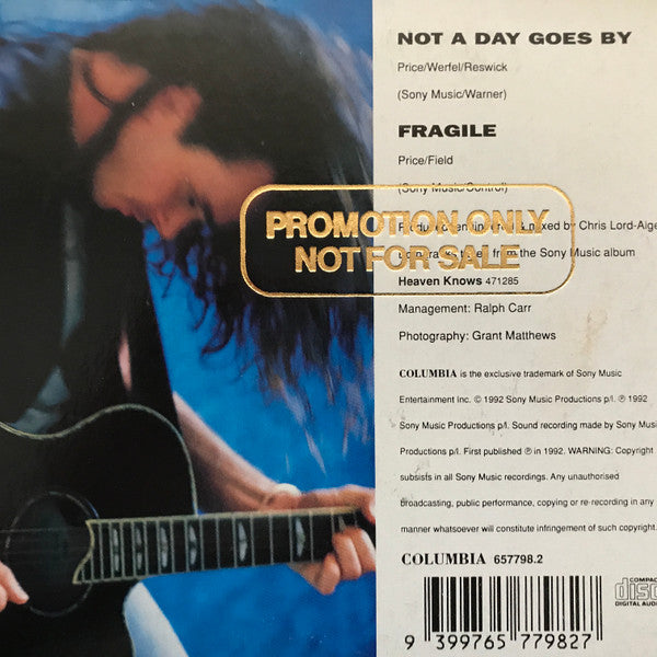Rick Price : Not A Day Goes By (CD, Single, Car)