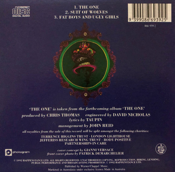 Elton John : The One (CD, Single, Car)