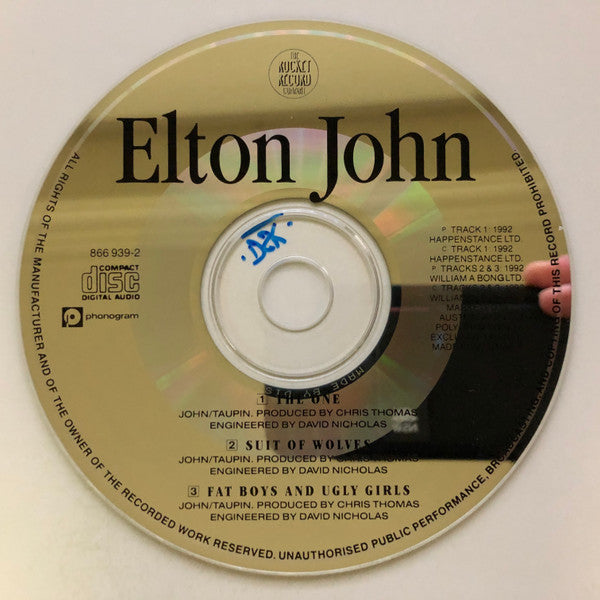 Elton John : The One (CD, Single, Car)