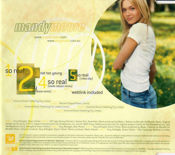 Mandy Moore : So Real (CD, Single, Enh)