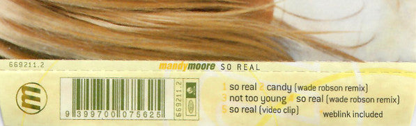 Mandy Moore : So Real (CD, Single, Enh)