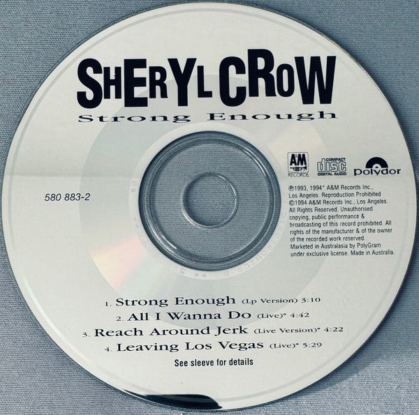 Sheryl Crow : Strong Enough (CD, Single, Car)