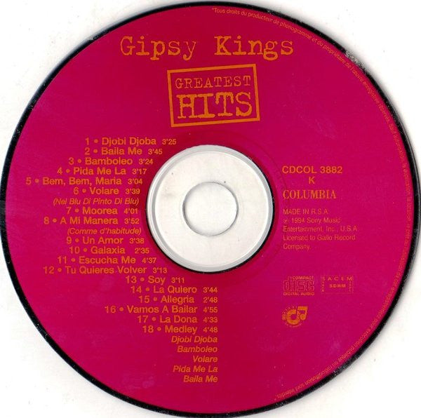 Gipsy Kings : Greatest Hits (CD, Comp)