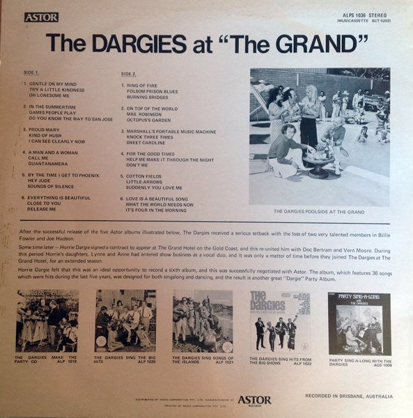 The Dargies : The Dargies At "The Grand" (LP)