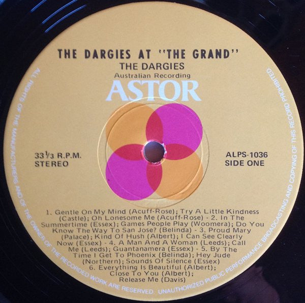The Dargies : The Dargies At "The Grand" (LP)