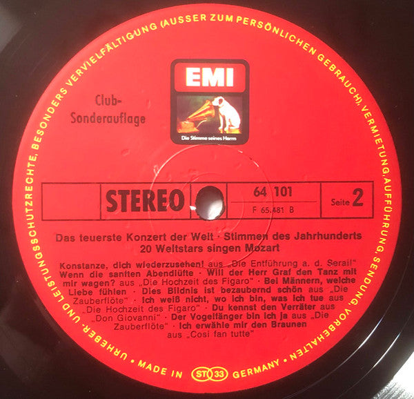 Various : Das Teuerste Konzert Der Welt (Stimmen Des Jahrhunderts) (3xLP, Comp, Club, S/Edition)