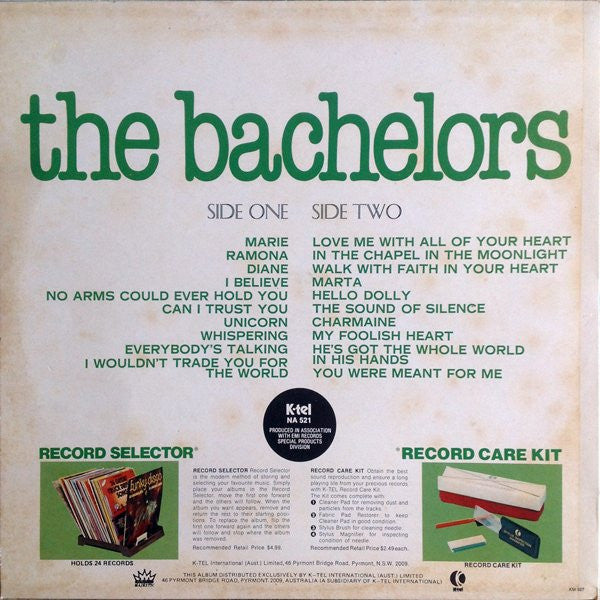 The Bachelors : 20 Greatest Hits (LP, Comp)